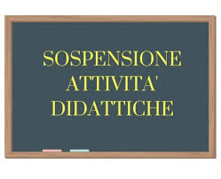 Sospensione attività didattiche dal 5 Marzo 2020 al 15 Marzo 2020