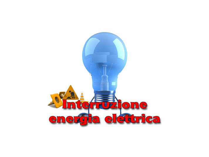 Avviso interruzione energia elettrica Giovedì 3 Febbraio 2022 dalle 09:00 alle 15:30